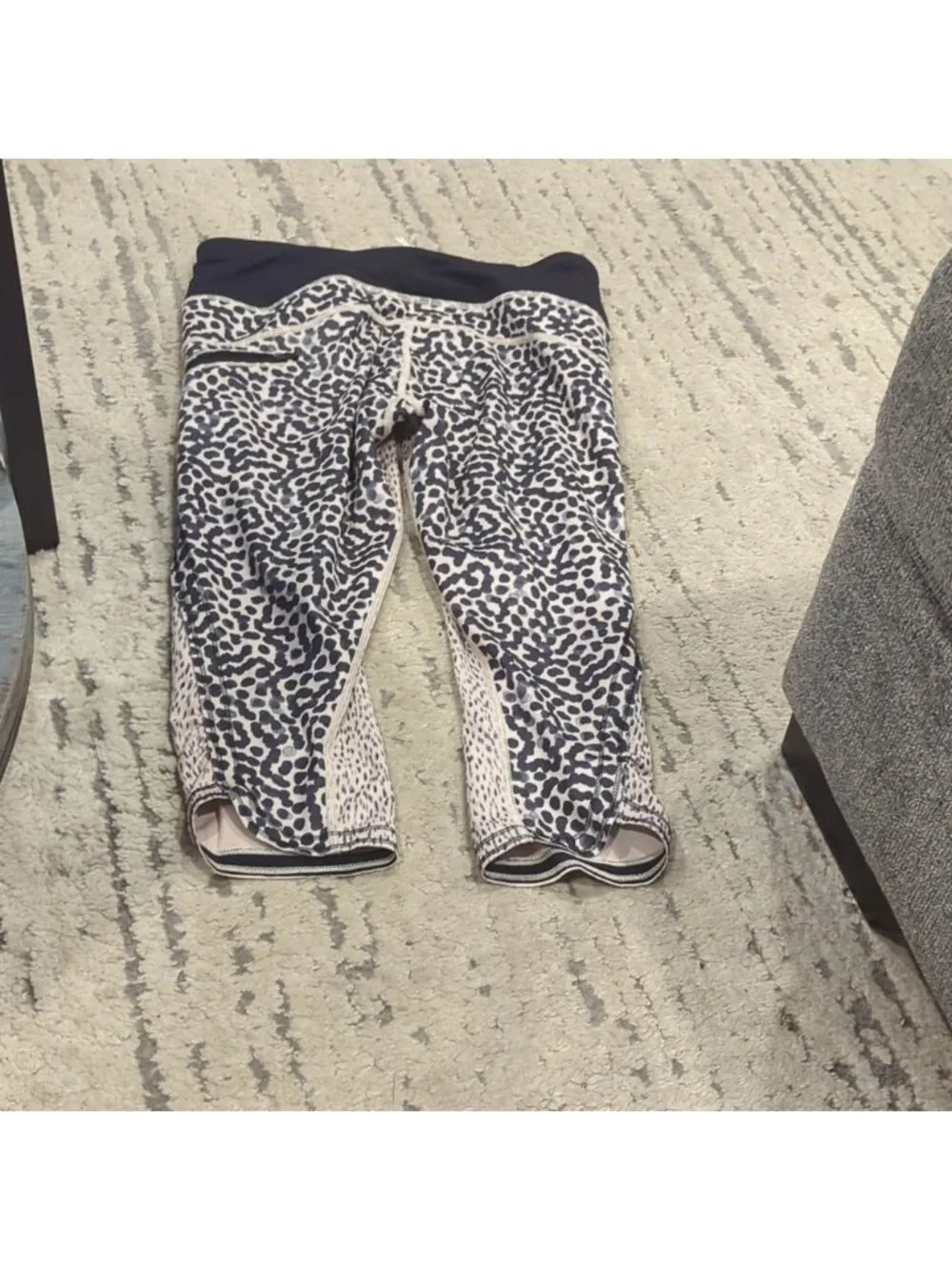 Lululemon Run: Top Speed Crop ace spotted grain